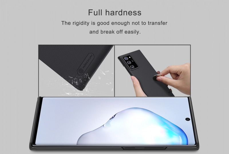 Ốp Lưng Samsung Galaxy Note 20 Ultra Hiệu Nillkin Nhựa Sần Cứng có bề mặt được sử dụng vật liệu PC không ảnh hưởng môi trường, có tính năng chống mài mòn, chống trượt, chống bụi, chống vân tay và dễ dàng vệ sinh